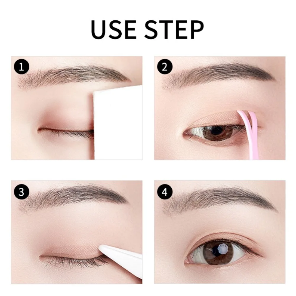 Self Adhesive Lape Double Fold Eyelid Tape Transparent Eye Makeup Tools Mesh Olive-shaped Eyelid Sticker Waterproof