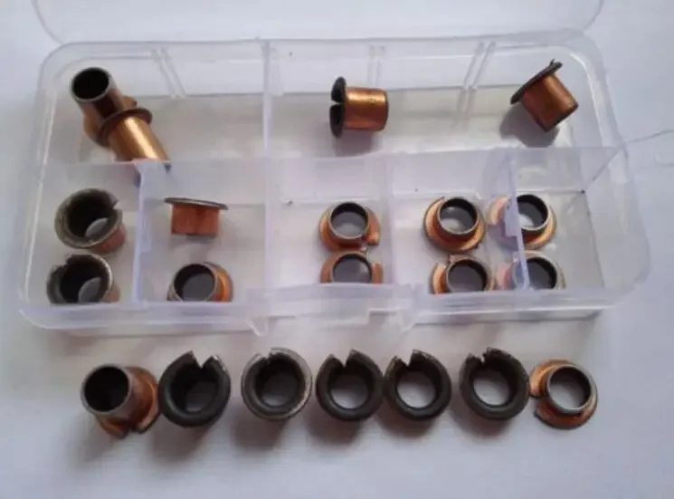 21pcs Self-lubricating Oil Composite Bearing Bushings Copper Sleeve Bearing Block Assortment