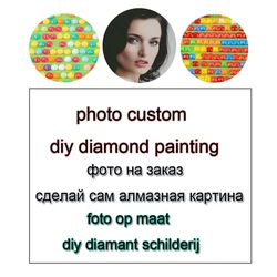 Photo Custom square Diamond mosaic private custom DIY Diamond Painting Cross Stitch diamond embroidery wedding gift home decor
