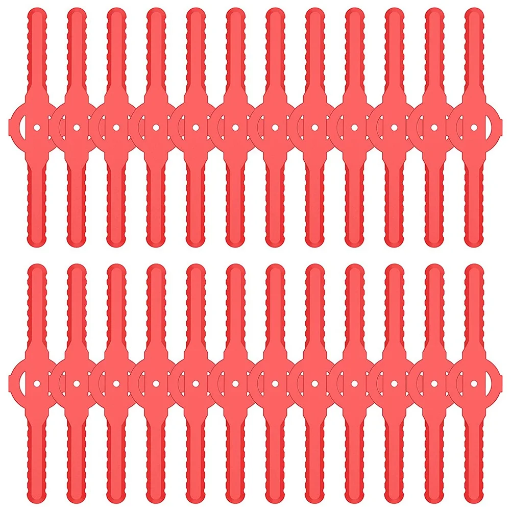 2025 Trend String Trimmer Head Blades Replace, 24 PC Plastic Cutter Blades Replacement For Cordless Grass Trimmer