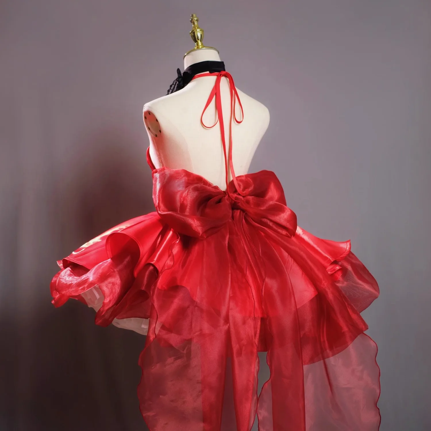 حديثا Ayanami Rei تأثيري حلي هالوين عيد الميلاد لعب الأدوار حفلة معرض هزلي مثير أنيمي فستان S-XL فستان أحمر