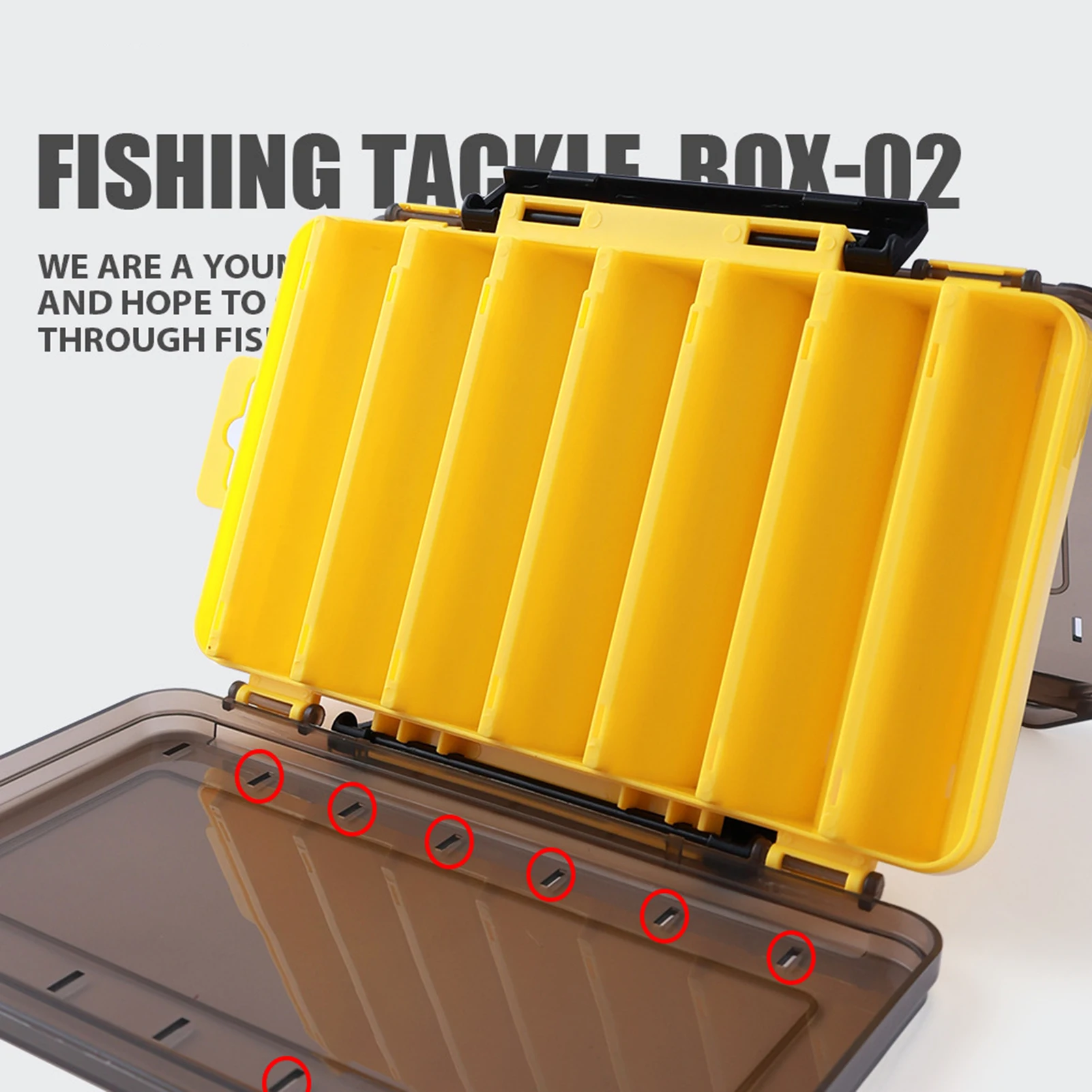 

2 Layers Fishing Tackle Box Multi Grids Large Capacity Fish Lure Fake Bait Fishhook Organizer Portable Outdoor Fishing Gears
