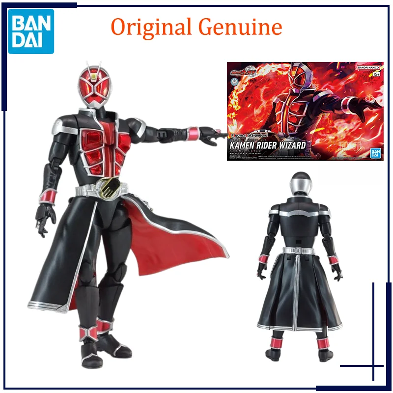 

Original Genuine Bandai Anime Kamen Rider WIZARD FLAME STYLE Figure-rise Standard Assembly Model Toys Action Figure Gifts Kids