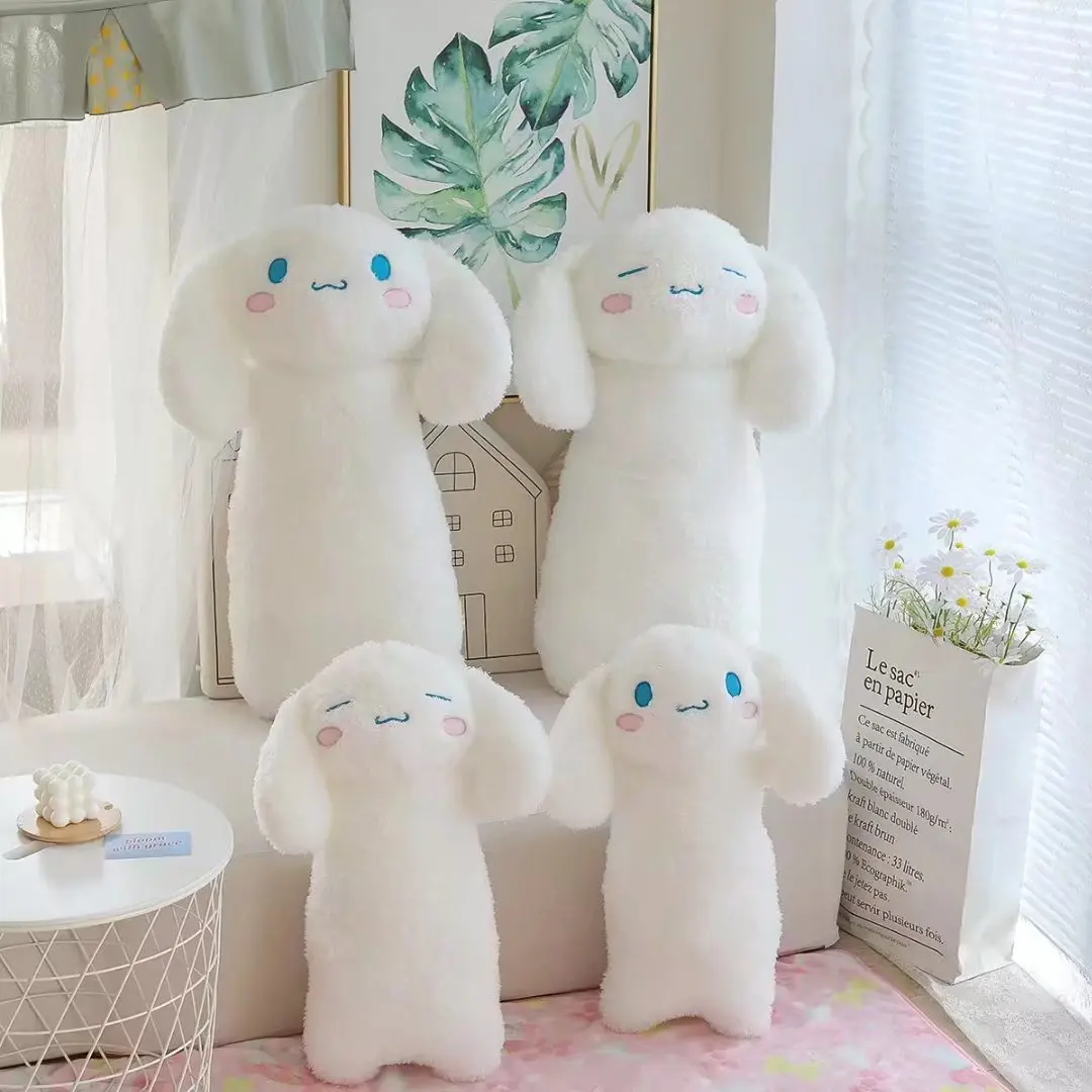 

Comfortable 80cm Cinnamoroll Plush Toy Soft Furry Stuffed Anime Kawaii Long Pillow Hug Plushies Back Cushion For Sofa Bed Gifts