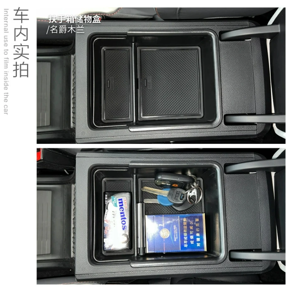

Interior Accessories For MULAN MG4 MG 4 2023 Central Storage Box Pallet Armrest Container Box Cover