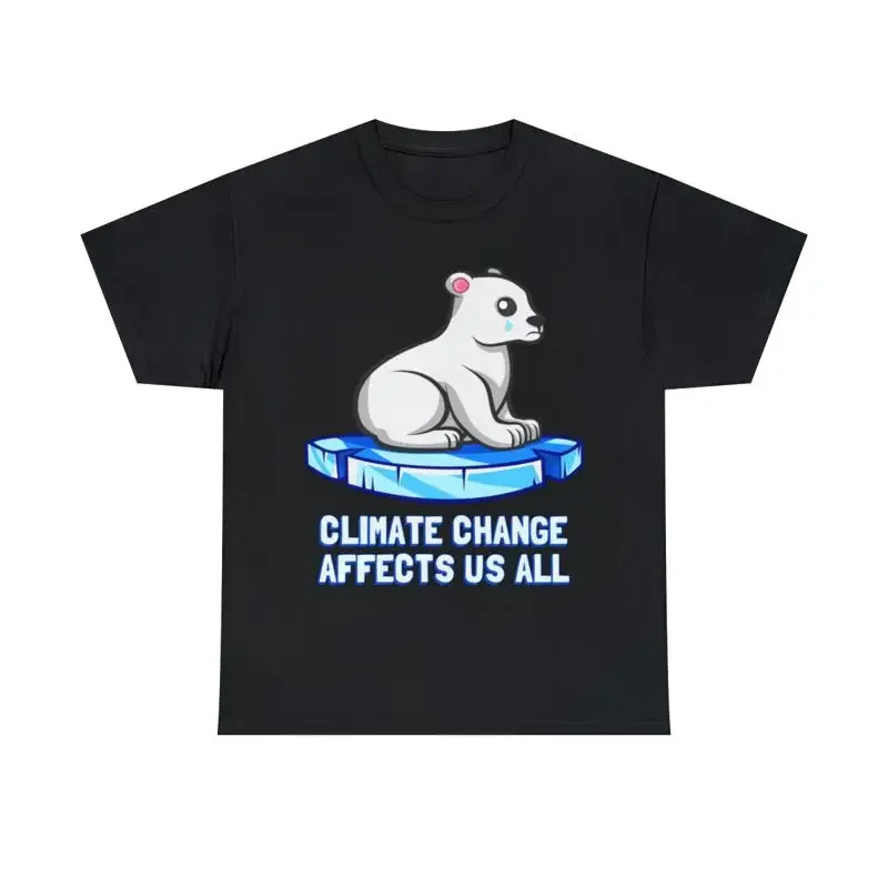 Climate Change Affects Us All Crying Polar Bear T Shirt S 5Xl