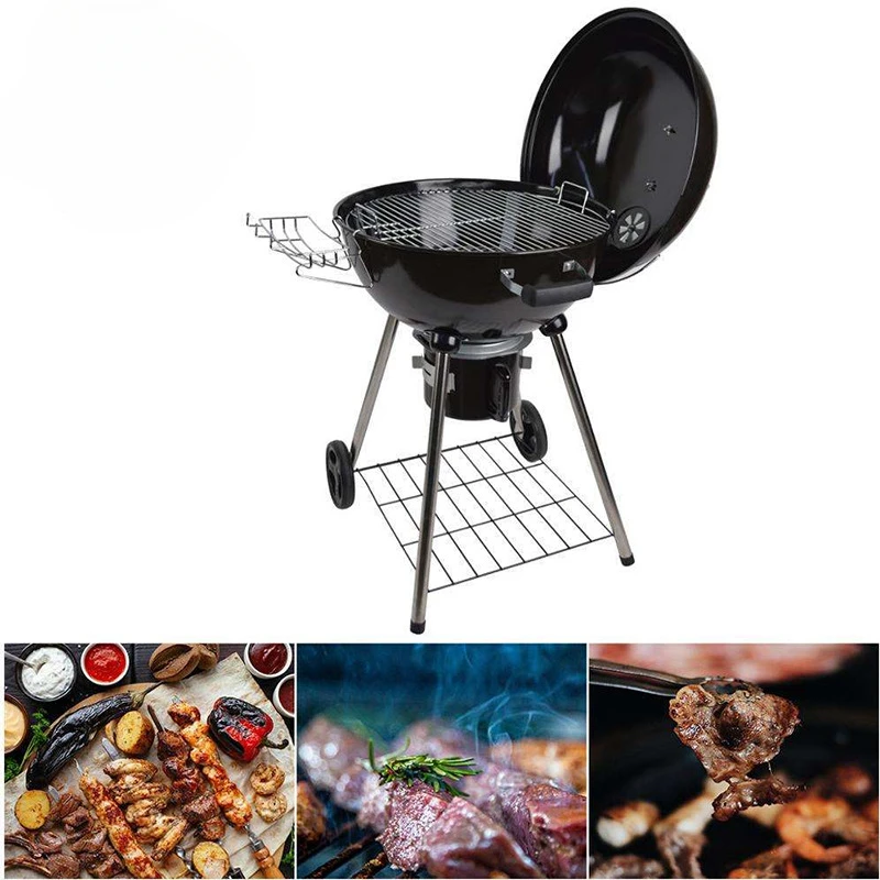 22-Inch Apple Grill with Grey Cup Outdoor Garden BBQ Grill