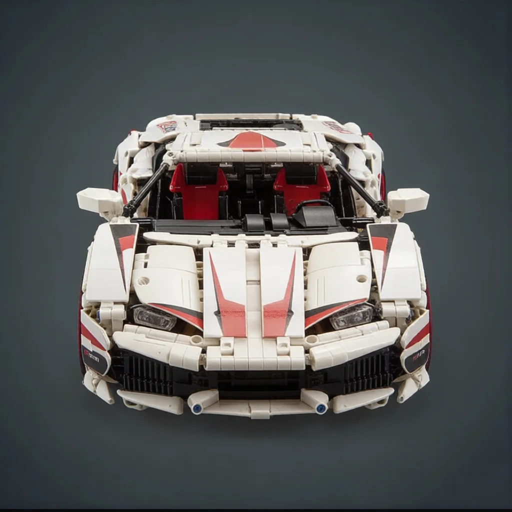 

Technical 1:10 Scale 2.4GHZ Remote Control Building Block Bull Super Sport Car Huracan LP610 Vehicle Brick RC Toy With Light