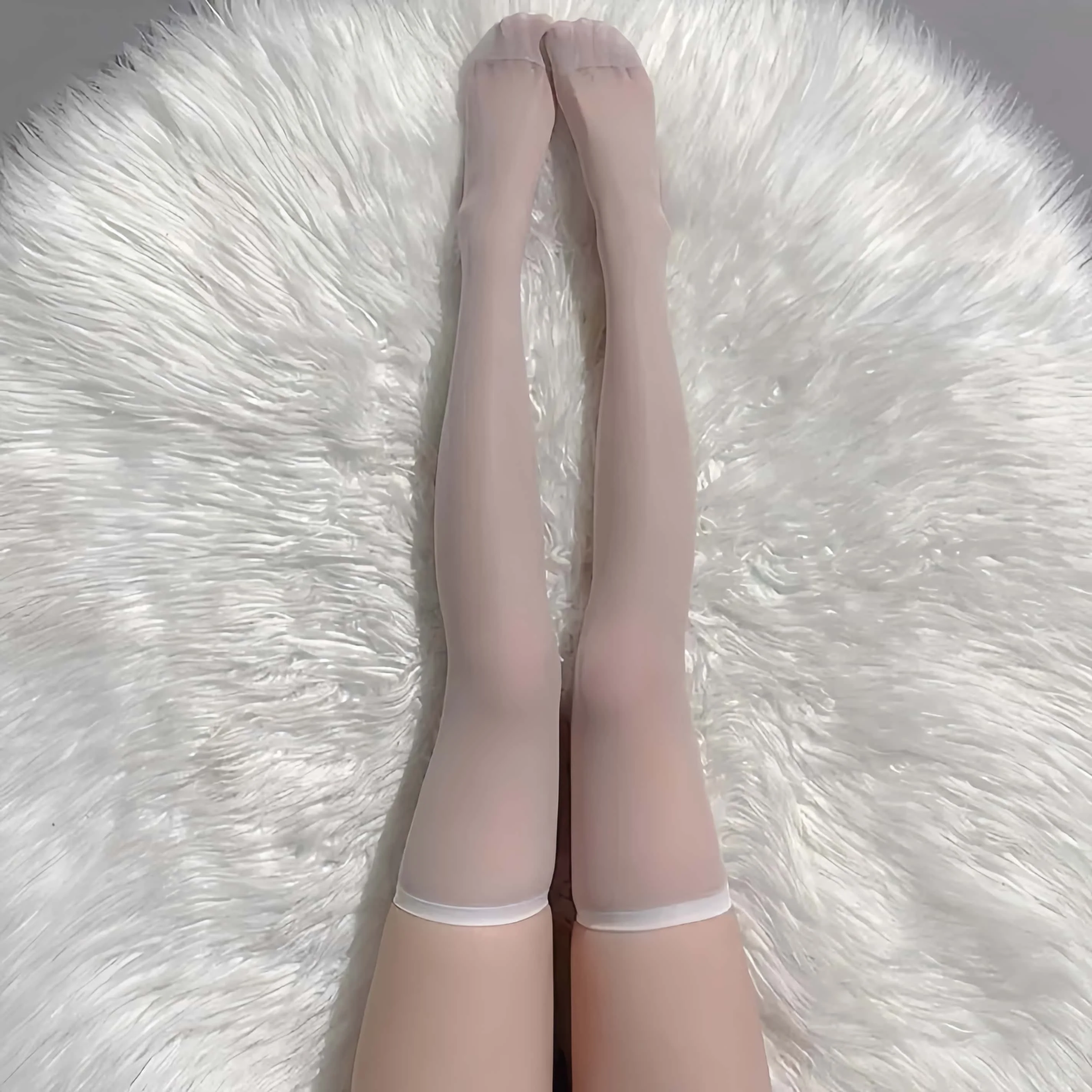2026new Plus Size Women Silk Thin Transparent Tight High Black Stockings Ladies Girls Elastic Over Knee Long Socks Spring Summer - view 5