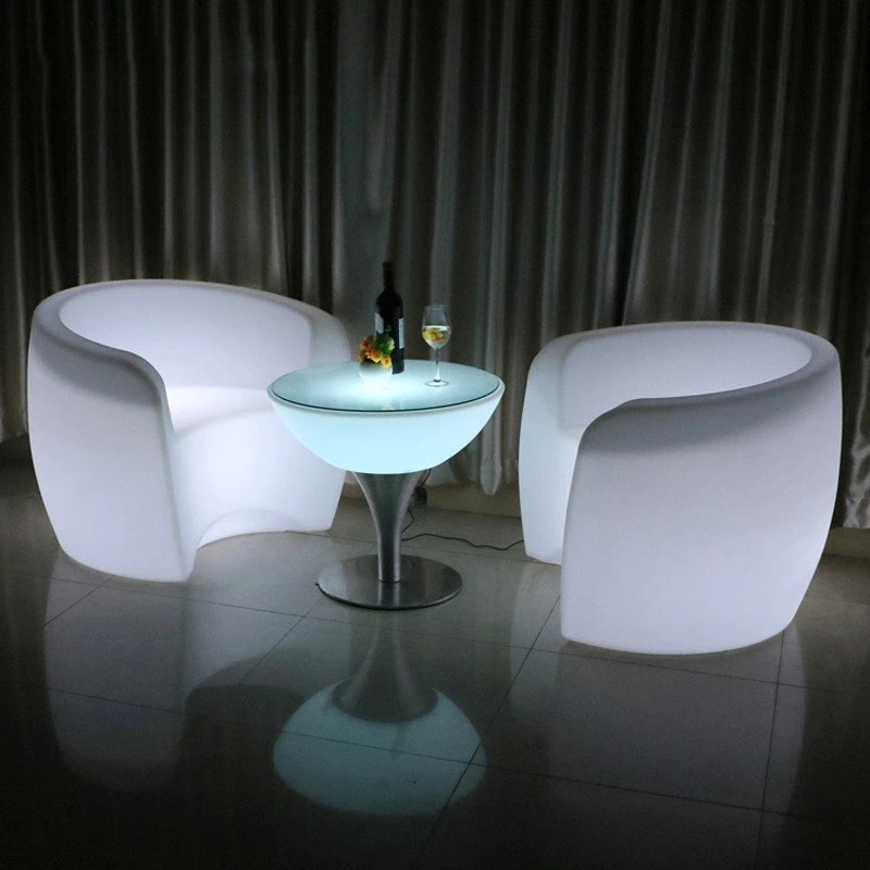 LED luminous curved sofa ktv bar creative colorful sofa