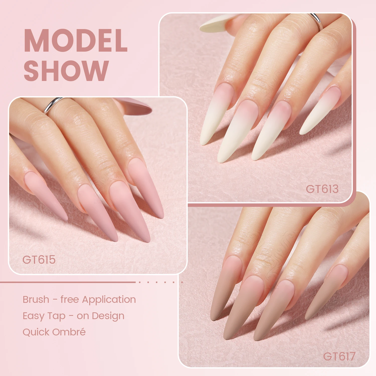 Nuevo Kit de Gel para Pintura - Nail Art Ombre Pink reseña y precio