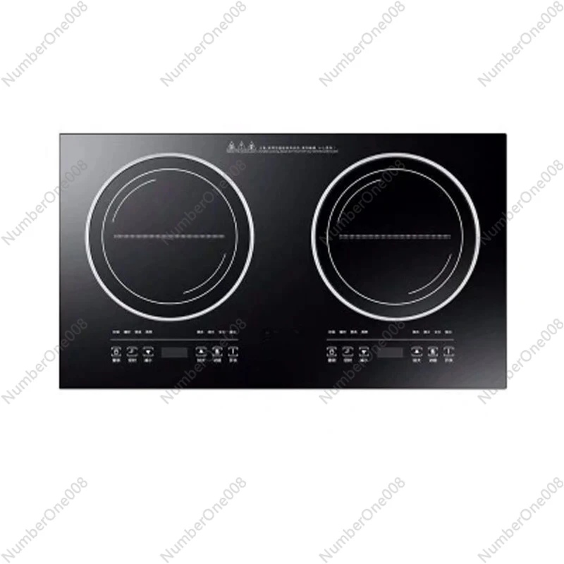 Double Burner Induction Cooktop, Household Electric Stove with Radiant Heater Dual Use