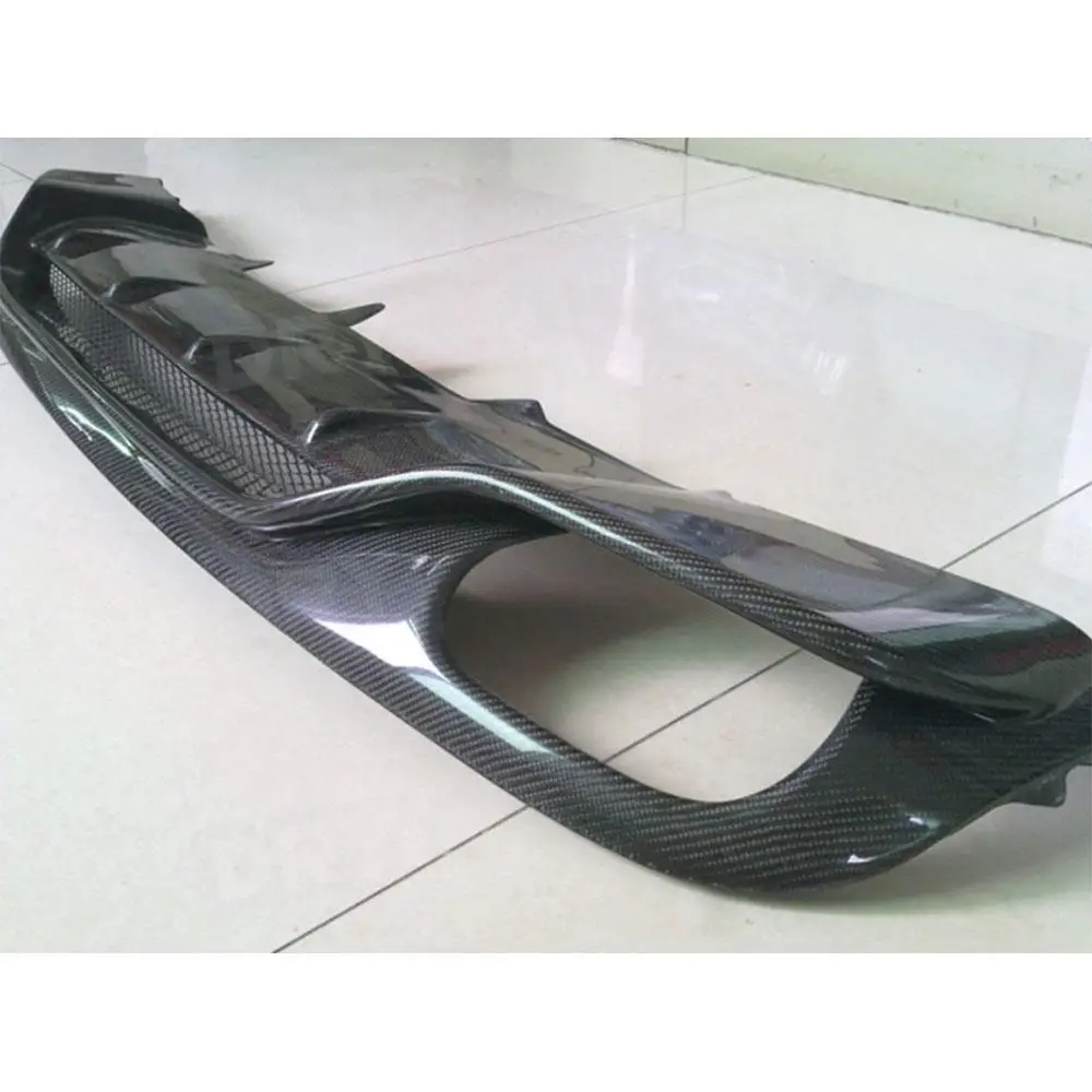 Rear Diffuser for Audi A4 B8 Standard S4 2008-2011 Carbon Fiber Car Rear Bumper Diffuser Lip Spoiler Accessories - view 2