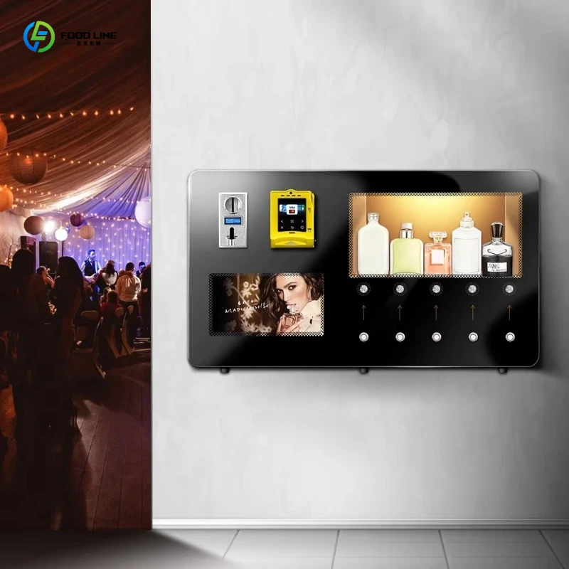 FL 2026 Wall Mounted Perfume Vending Machine LCD Touch Screen Automatic Fragrance Dispenser Scent Spray Machine for Hotel Mall