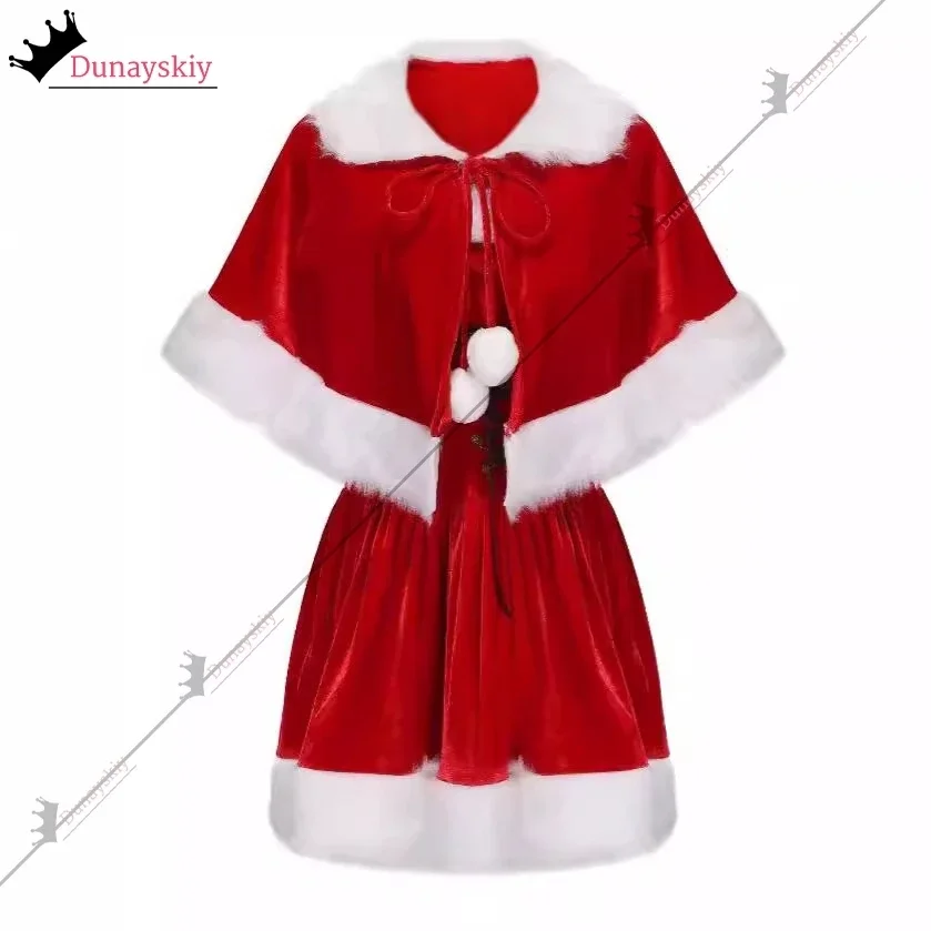 

CosplayChristmas Santa Claus/Elf Performance Dress Japanese Sexy Christmas Dress 2025 Christmas Cloak