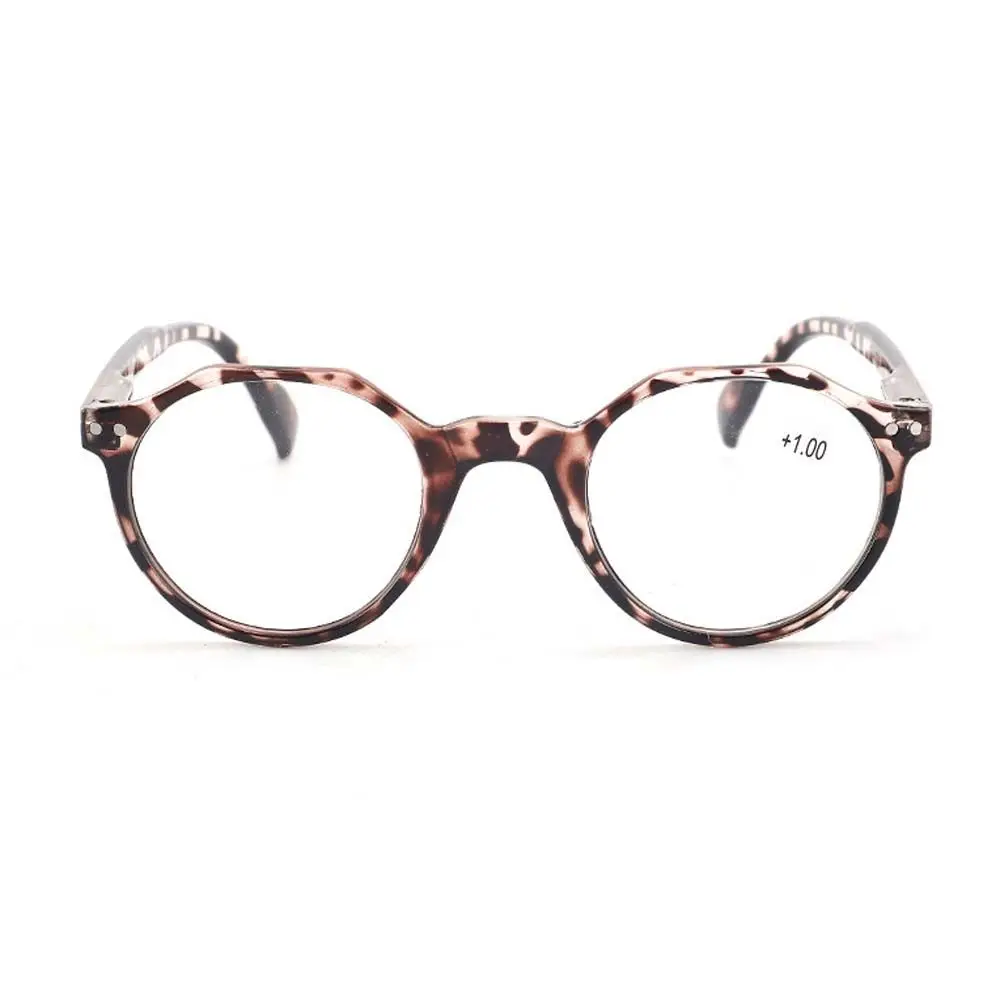 Модные + 1,0 ~ + 4,0 коричневые оптические леопардовые принты антирадиационные женские очки для чтения очки для дальнозоркости круглые очки для чтения