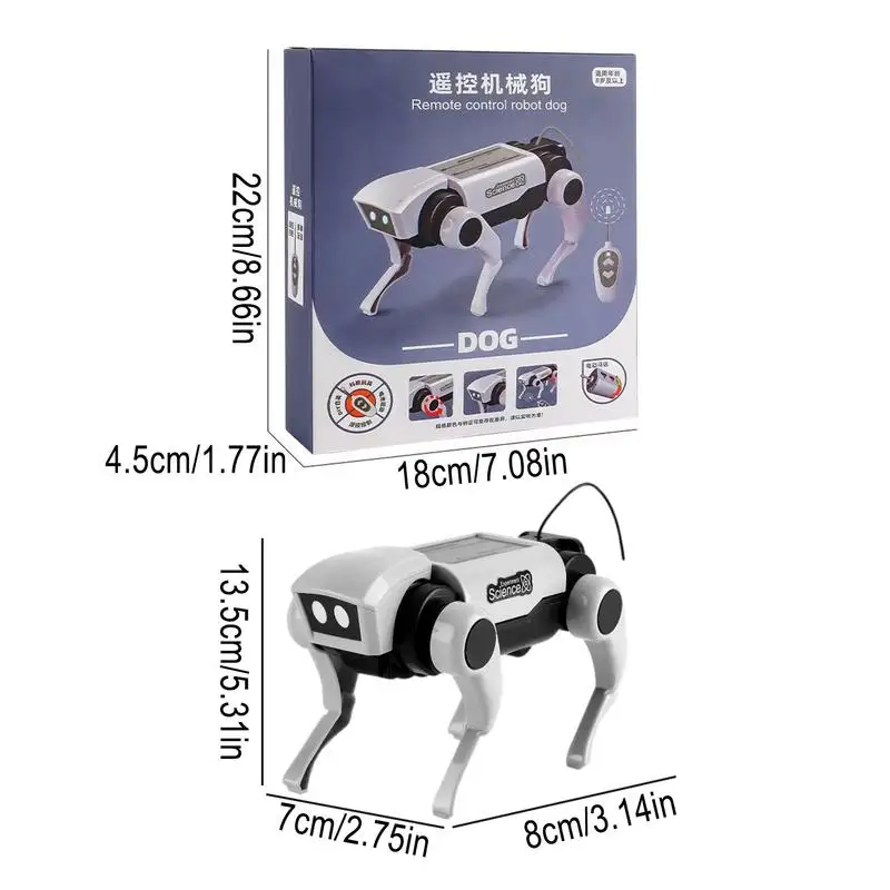 Bouwrobots Hond voor kinderen Intelligente robot Hondenspeelgoed Robotikkit op zonne-energie Zonne-monteur Hond leren Educatief