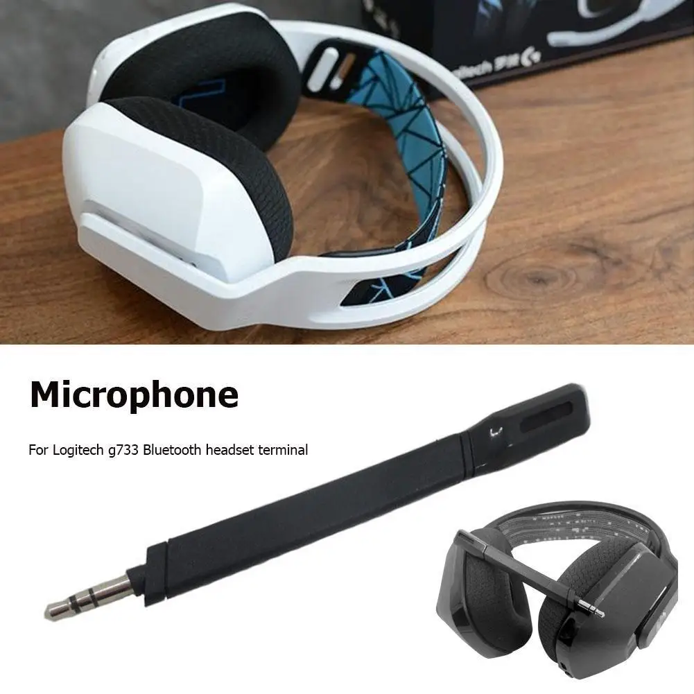 Microphone Replacement 3.5mm Jack Wireless Gaming Headset Mic with Voice Filters for Logitech G733 Lightspeed Wireless Headset