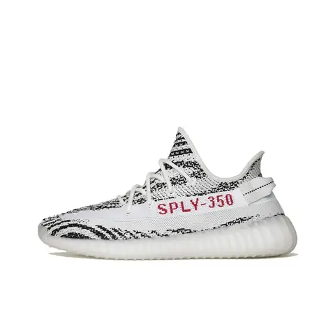 Adidas Originals Yeezy Boost 350 V2 White Zebra Fabric Low top Casual Shoes Unisex Black White 2022 Edition CP9654-2022