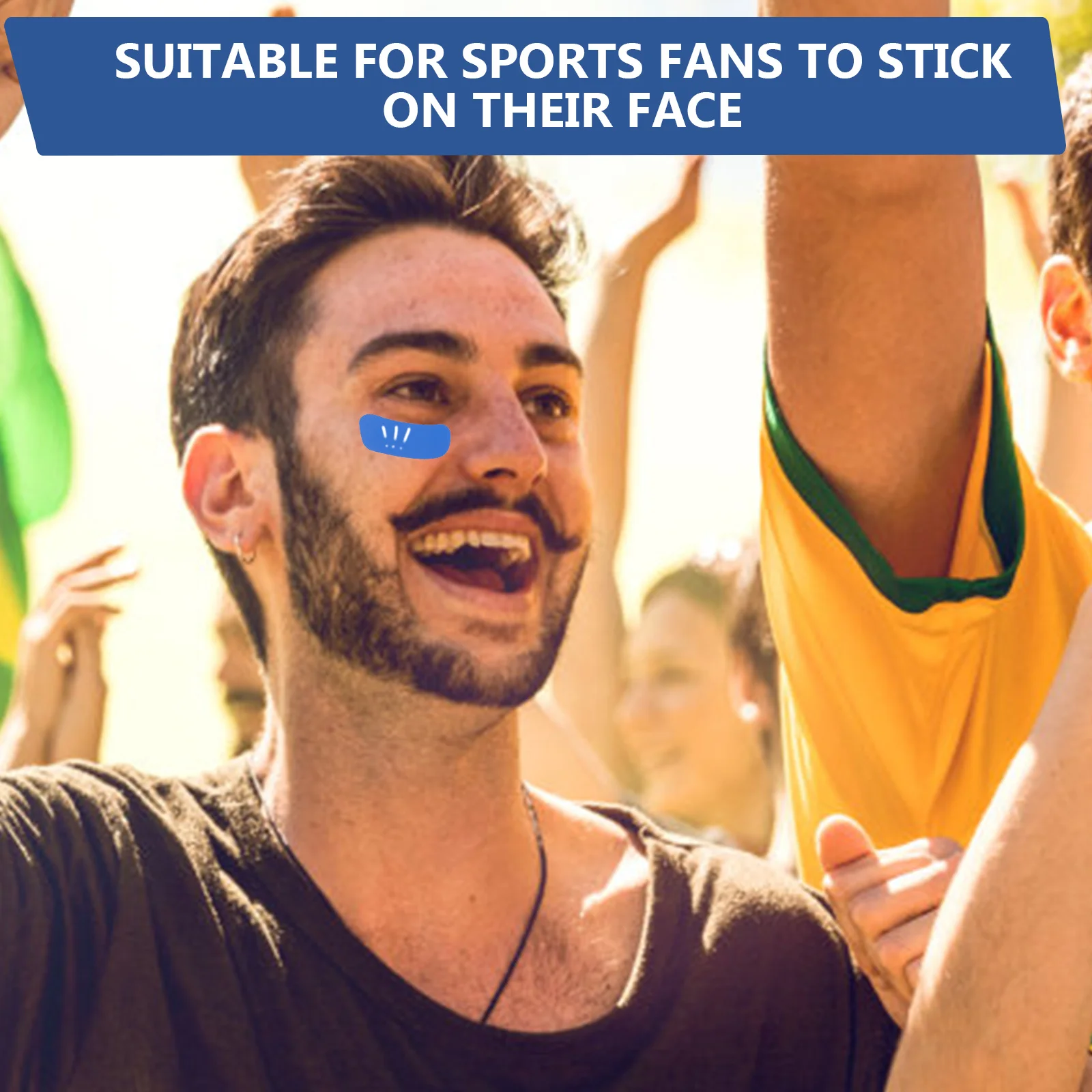 

50 Sheets Eye Pad Decals Stickers H Sports Fan Stickers writing Erasable Portable Face Gaming Accessories Team