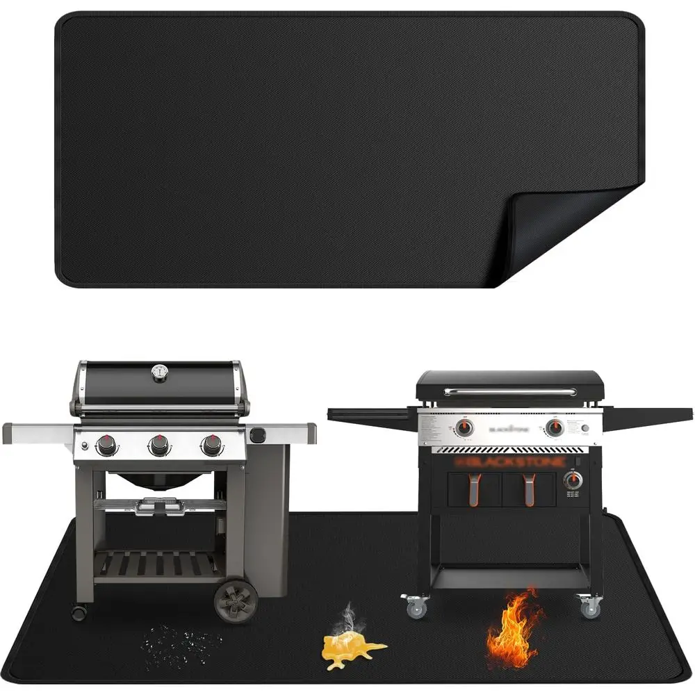 

Extra-Large Double-Sided Grill Mats - Waterproof BBQ Pit Replacement Mat for Outdoor Cooking
