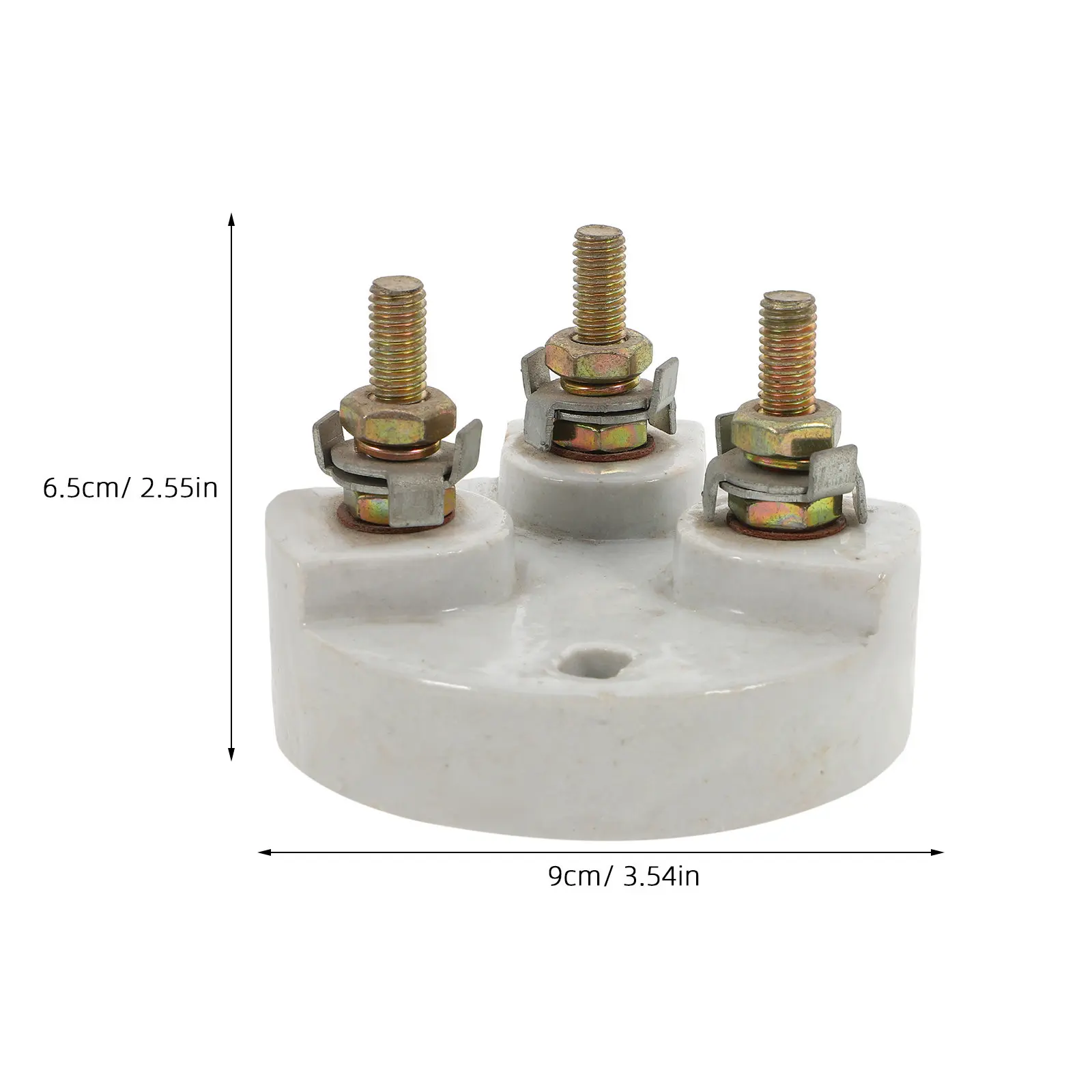Heavy Duty Explosion-Proof Terminal Block 40A Ceramic Base Mining Power Distribution Ground Junction Studs Heavy Duty