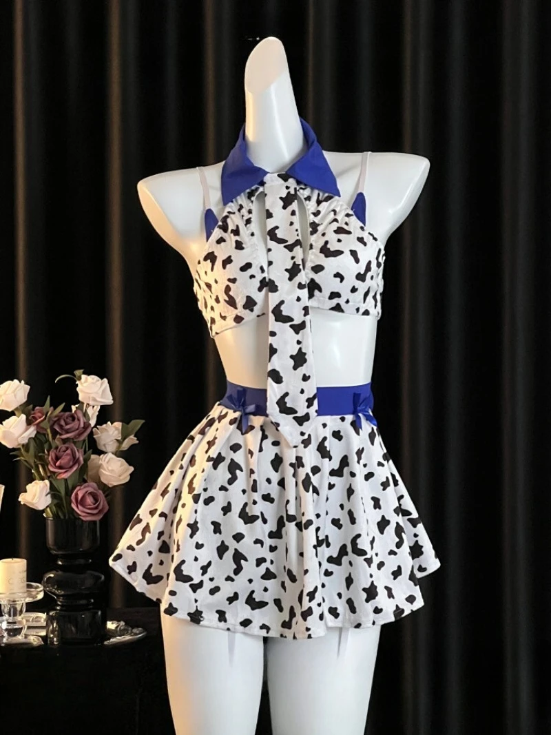 

Женский наряд в стиле кролика-горничной, милый комплект красной юбки с лямкой на шее, игривый костюм домашней одежды, романтическая ночная рубашка для пар, прекрасная дата