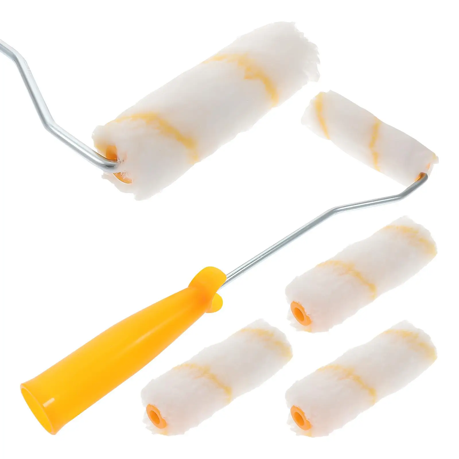 4-inch rolborstelhandvat muurverfroller behang kast wasbaar herbruikbaar gemakkelijk op te bergen schuurbestendig