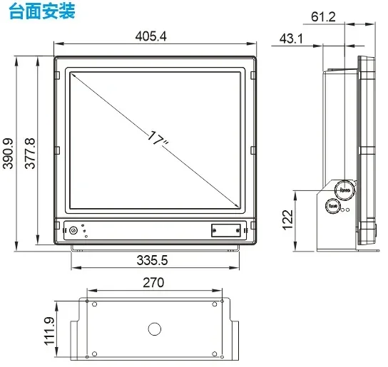 Máquina de gráfico barata e fina Navio de 17 polegadas Navegador GPS Beidou e posicionamento de modo duplo GPS