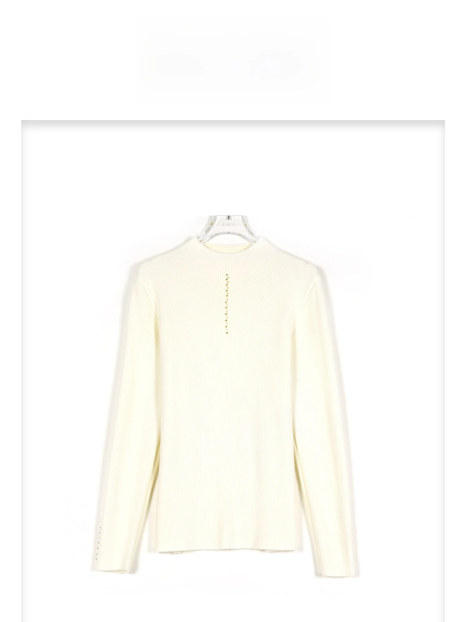 

Thiened Fce Women's Sweater Casual Sle Inner Wear Outer Wear Spring New Arrival Warm Base Layer Top for Middle-Aged Women