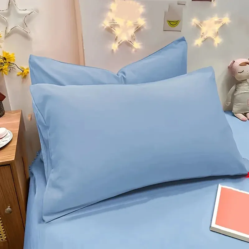 2 قطعة كيس وسادة (بدون قلب) وسائد من الألياف الدقيقة ناعمة وقابلة للتنفس لغرفة النوم والفندق لتزيين المنزل