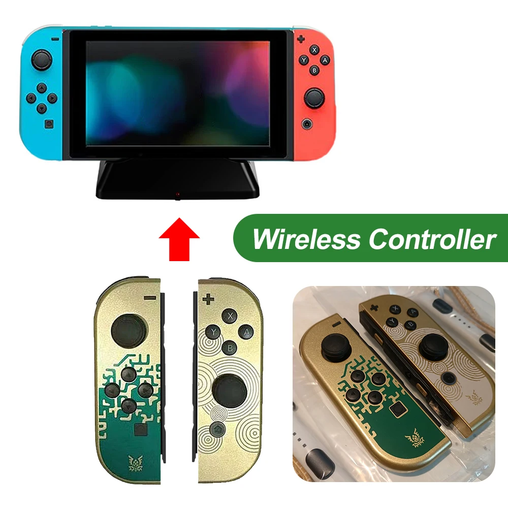 Wireless Controller Wake Up Function Bluetooth-Compatible Game Gamepad Left & Right Game Joystick Gamepad for Nintendo Switch