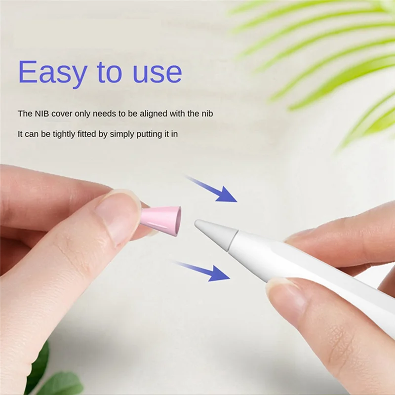 

#606L For Apple Pencil 1/2Nd Huawei 10Pcs Silicone Tips, Purple (Purple)