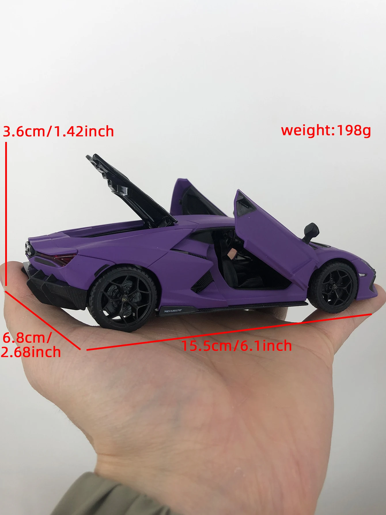 1:32 моделирование цинкового сплава Lamborghini revu aand, статическая модель, металлический коллекционный подарочный автомобиль