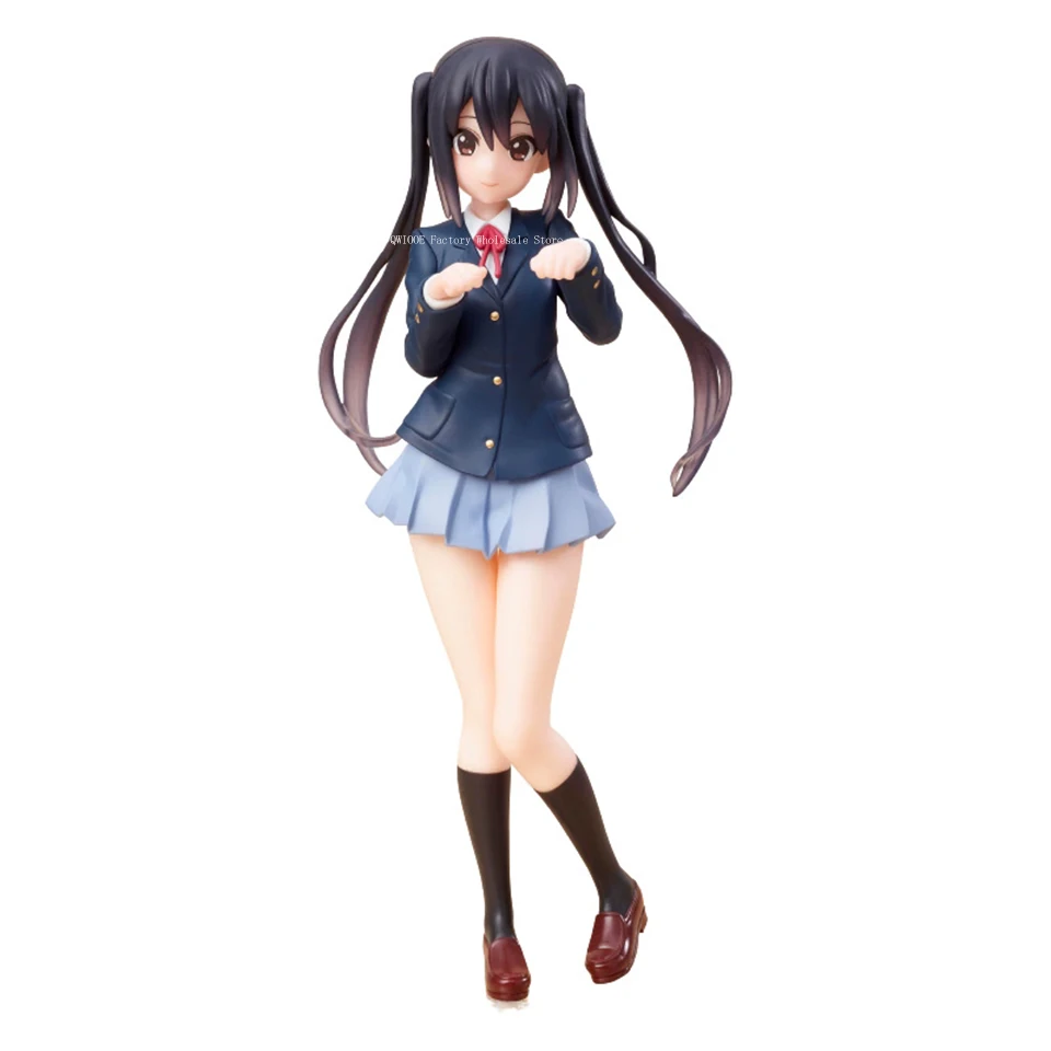 Original TAITO K-ON! 18cm Nakano Azusa Anime figura PVC modelo muñeca colección de juguetes para niño QWIOOE al por mayor