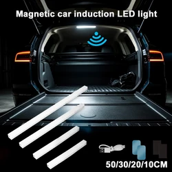 Automatic Induction Car Sensor Light Strip Human Body Sensory Switch Led Light Bar with Rechargeable Battery for Trunk Floor