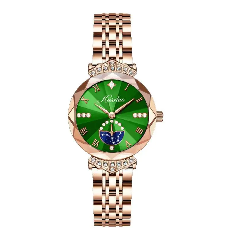 

Женские часы с бриллиантами Женские часы Легкие роскошные модные водонепроницаемые кварцевые часы