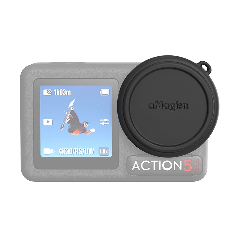 

for DJI Osmo Action 5 Pro Lens Cap Silicone for Action 5 Pro Lens Case Sports Camera Accessories Black