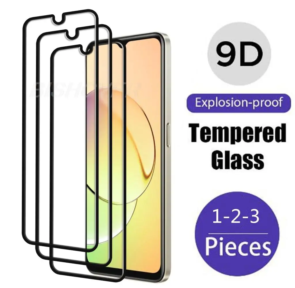 9D Full Cover Protection Glass For Realme 10 4G 5G RMX3615 9i 9 i 5G RMX3612 Tempered Screen Protector Glass