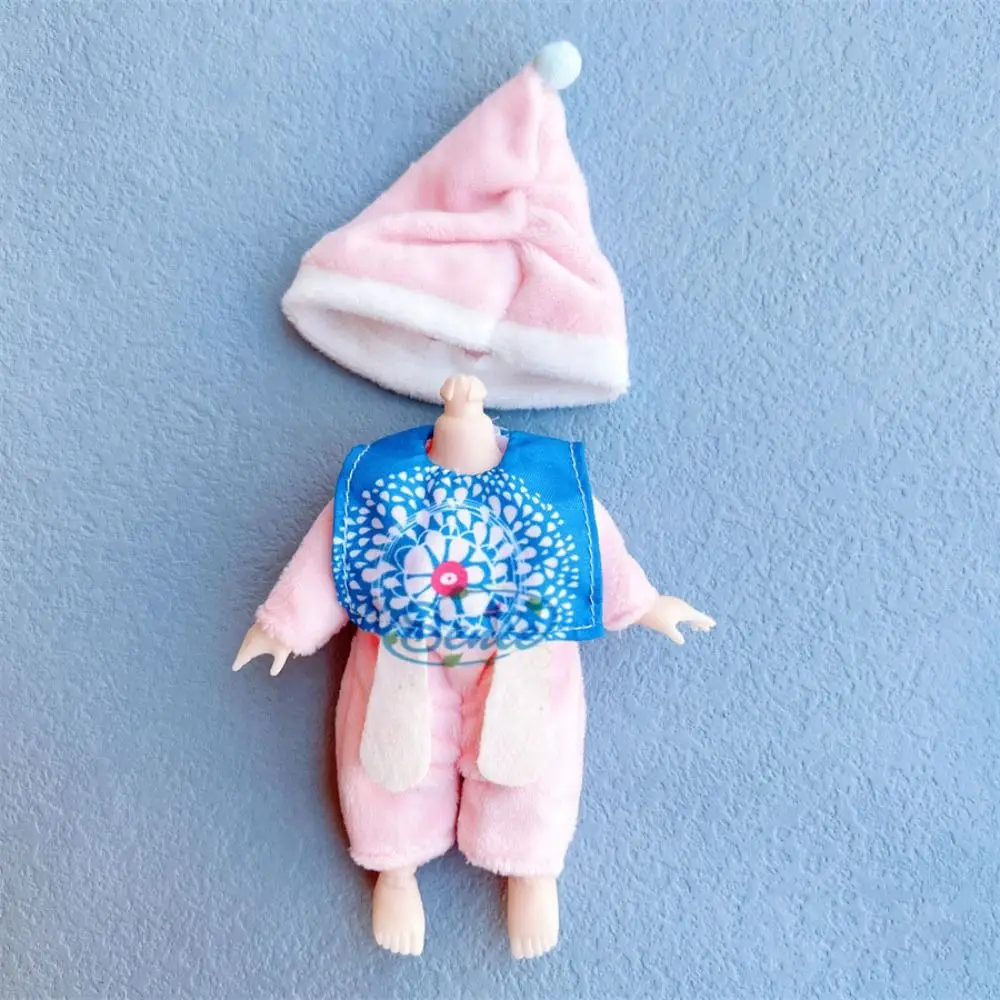 

10 Styles Doll Clothes Dresses Plush Animals with Cartoon Hat Fashion Skirts Mini Cute 16~17cm Doll Clothes