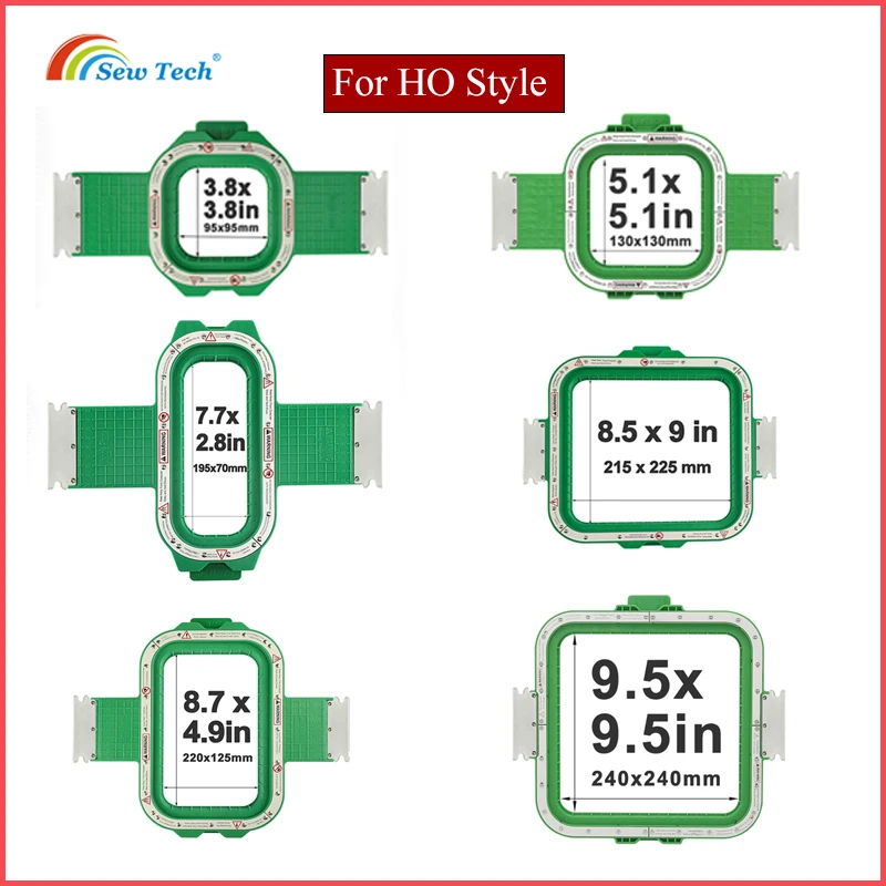 

Sew Tech Magnetic Hoops for Embroidery Machine with HO-Style Brackets, Maggie Frame Mighty Hoops Embroidery Magnet Frames