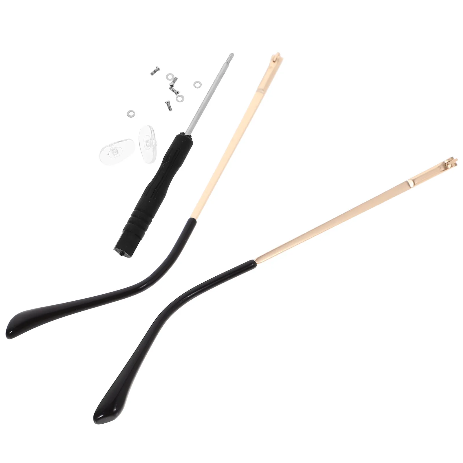 

1Pair Universal Glasses Arm Replacement Temple Metal Eyeglasses Repair Legs for Sports Comfort Fit No Ear Pressure Anti-Slip
