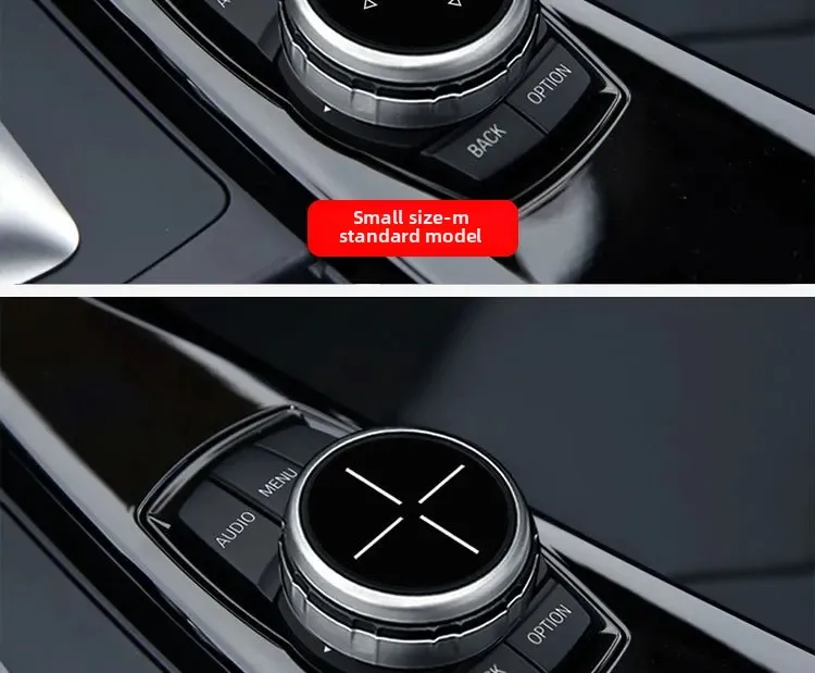 For BMW 1 2 3 4 5 6 7 Series X1 X5 X6 F20 F30 F10 F07 E60 E90 E70 IDrive Car Multimedia Big Knob Covers Button Trim Control