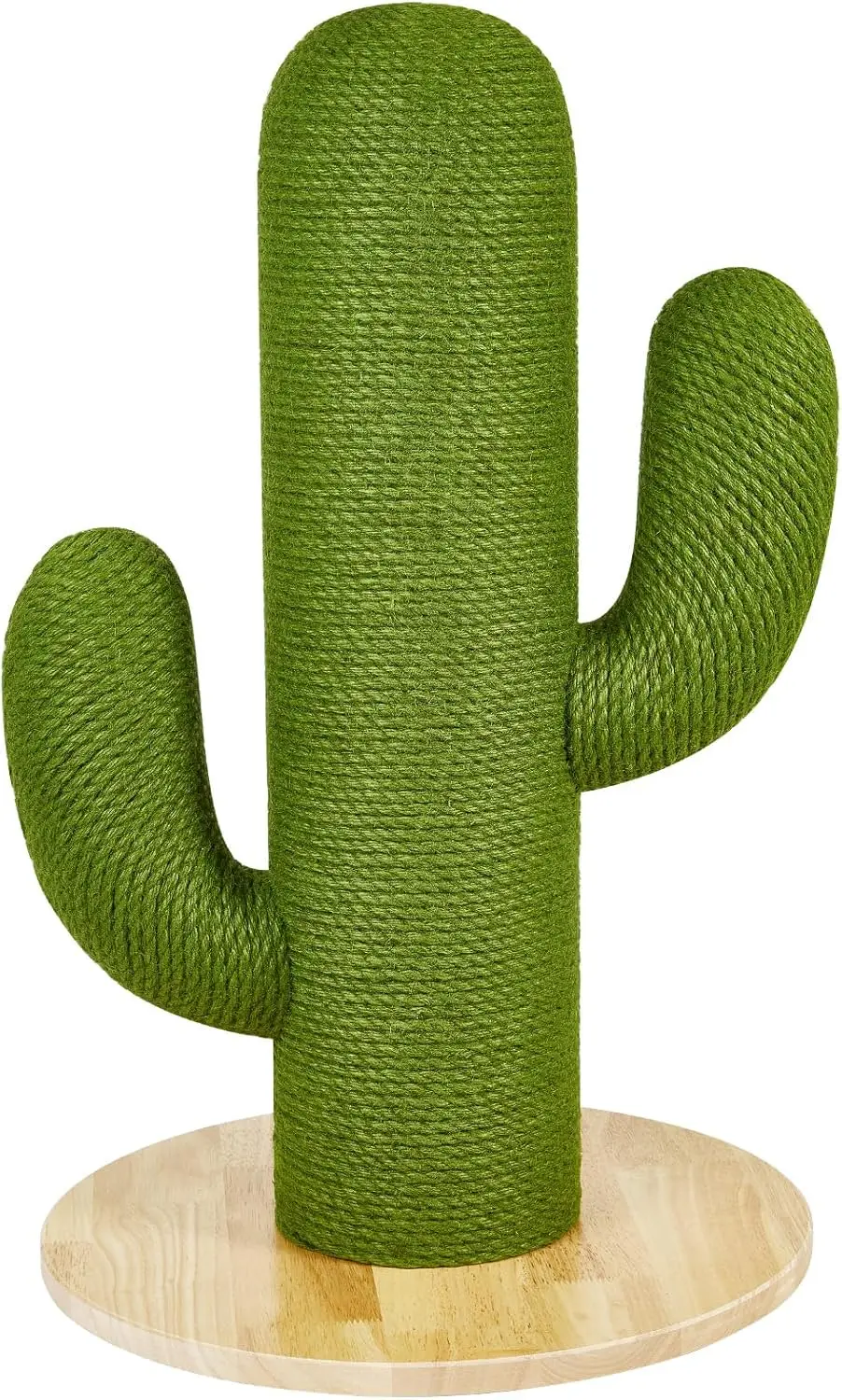 

Cat Scratching Post with Solid Wood Base,27.55" Hx17.71 Lx17.71 W Tall Scratching Posts for Indoor Cats Adults,Cactus Th