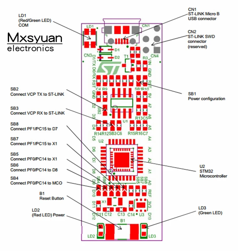 1 шт./лот NUCLEO-F042K6 STM32F042K6T6 модуль платы разработки