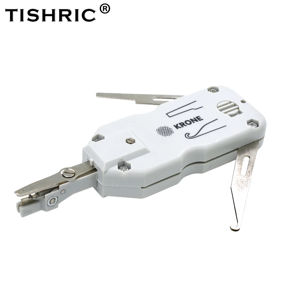 TISHRIC Original Classic Short Krone Lsa-plus Professional Telecom Phone Wire Cable RJ11 RJ45 Punch Down Network Tool Kit