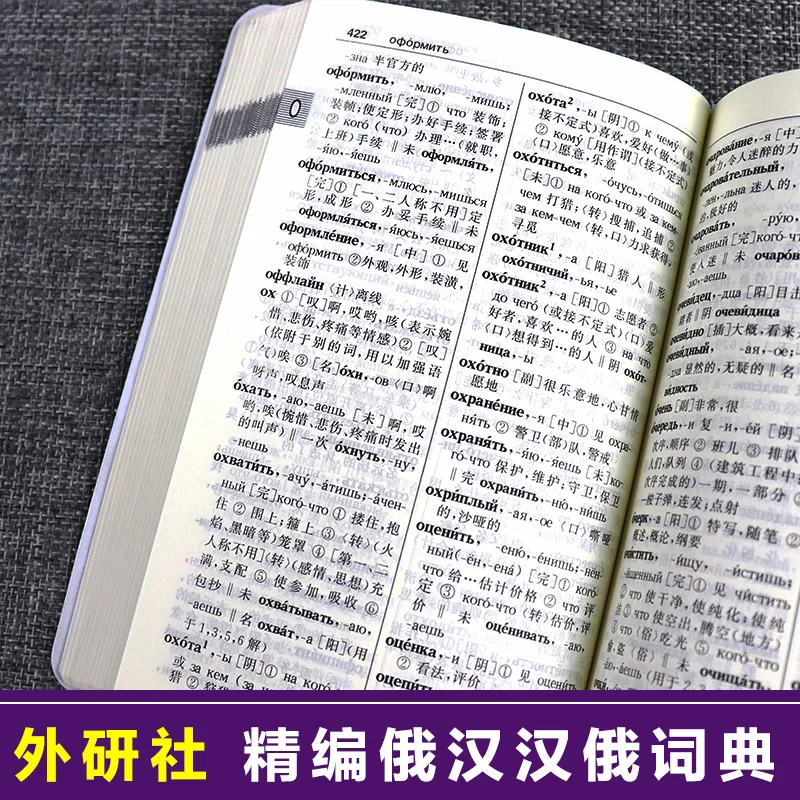 Chinese Russian Dictionary Book for Chinese Starter Learners Introductory Textbook Study Language Tool Books for Children Adult
