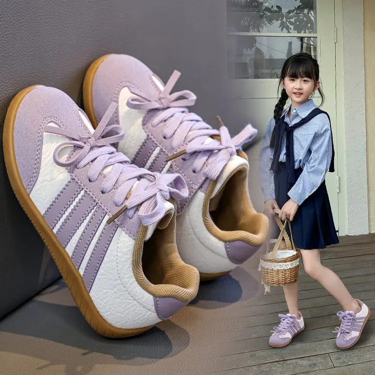 

2026 New fashionable casual shoes for girls, Spring and Autumn, princess Forrest Gump shoes, bow sports shoes, trendy