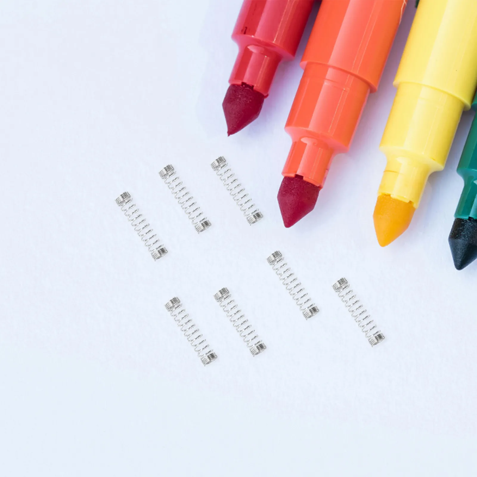 20Pcs Ballpoint Pen Springs Stainless Steel Compression Springs for Retractable Pen Repair Click Mechanism Smooth Writing School