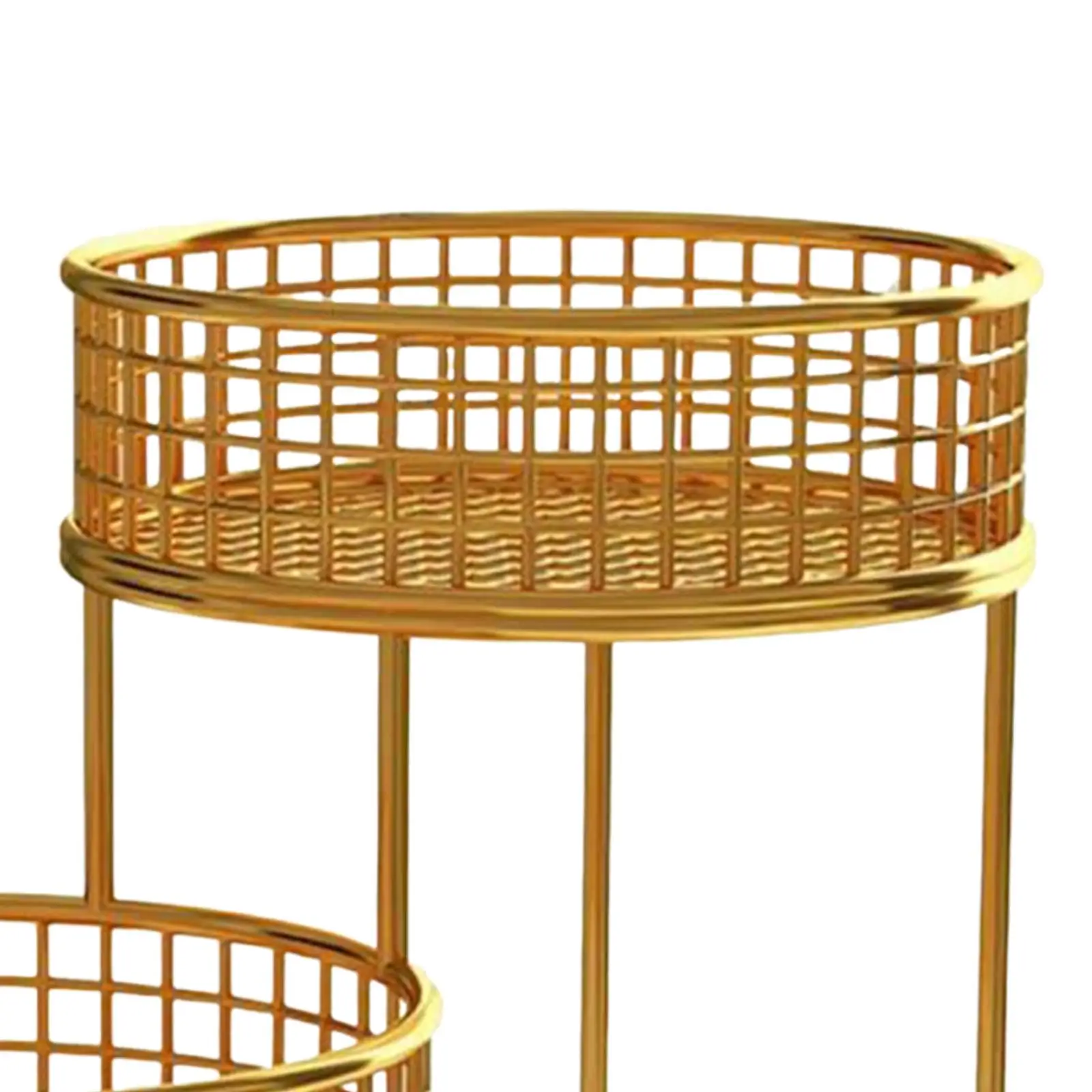 Fruit Basket Bowl Container Wrought Iron Fruit Stand Vegetables Storage Rack